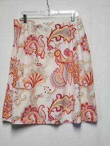 TOMMY HILFIGER Womens Cotton Pencil Skirt Tropical Size 18 - Picture 1 of 11