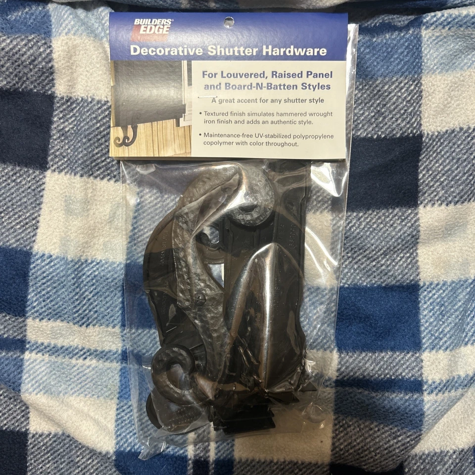 Builders Edge Decorative Shutter Hardware S Hook Decorative Hinge  - Image 1 of 1