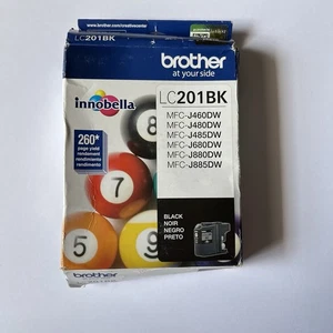 Genuine Brother LC201 Black Ink Cartridges MFC-J480DW MFC-J485DW - Picture 1 of 3