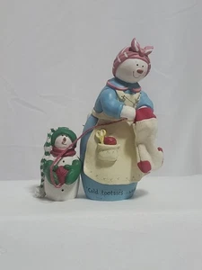 Christmas Snowmen Jolly Follies Sandi Gore Evans Figurine Holliday Decoration - Picture 1 of 12