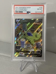Pokemon Tyranitar v Arte Alternativo #155/163 Estilos de Batallas, Inglés, PSA 8 - Imagen 1 de 2
