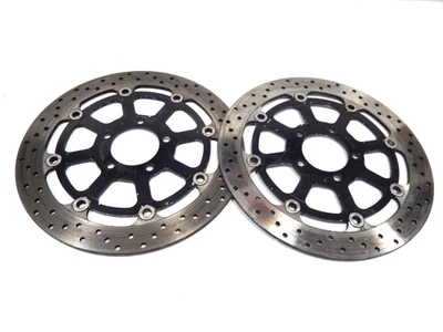 96-03 SUZUKI GSXR 600 750 1000 TL1000R HAYABUSA OEM front brake rotor disc set - Image 1 of 4