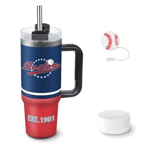 Tumbler 30oz Straight Skinny Car Cups With Insulated Cup Sleeve Portable Hand... - Foto 1 di 6