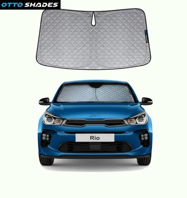 Parasol parabrisas de 6 capas gruesas para Kia Rio 2012-2023 protección UV premium Foto 1 de 4