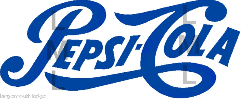 PEPSI LOGO SCRIPT DECAL 4 INCH GUMBALL MACHINE - Image 1 of 1