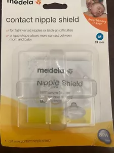 Lote de 2 escudos de pezón Medela 24 mm #67203 - Imagen 1 de 1