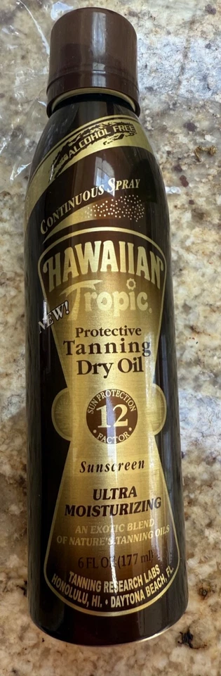 PROTECTOR SOLAR ORIGINAL HAWAIANO TROPICAL BRONCEADOR ACEITE SECO SPF 12 RARO Foto 1 de 1