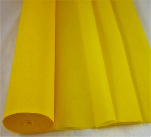Clikkabox - 1 Yellow Large Crepe Paper Roll 26metres x 50cm by clikkabox - Picture 1 of 5
