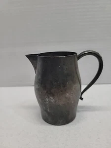 Vintage Paul Revere Silver Plate Water Pitcher Patina Aged Oneida 3.5" Tall - Picture 1 of 8