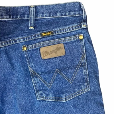 Мужские джинсы Wrangler George Strait ковбойского покроя свободного покроя 31MGSHD - 38 x 30 ярлык - Изображение 1 из 4