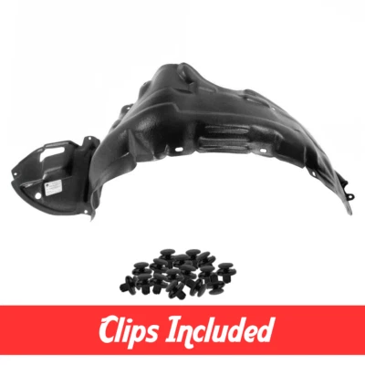 Front Driver Side Fender Liner w/ Clips For 2003-2008 Pontiac Vibe GM1248130 - Image 1 of 4