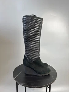 Women’s Fendi Bubbles Knee High Suede Boots Size EU 39 (Y0494) - Picture 1 of 13