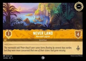 x4 Never Land - Mermaid Lagoon - 32/204 - Common Lorcana Into the Inklands M/NM - Picture 1 of 1