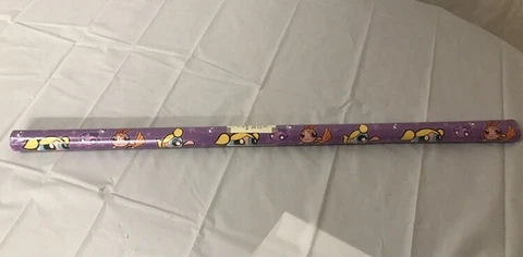 *NEW Vintage Powerpuff Girls Gift Wrap Wrapping Paper Birthday Powder Power Puff Cover