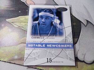2004-05 Hoops Hot Prospects Notable Newcomers Carmelo Anthony Denver Nuggets