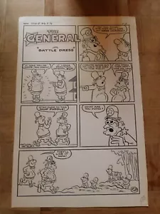 Sad Sack-OriginalComicArt con guida colore - Dec SS. ALP#9 pagina 31-ABITO DA BATTAGLIA - Foto 1 di 8