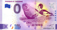 80 SAILLY La Baie de Somme 3, Phoque et tadorne, 2023, Billet Euro Souvenir