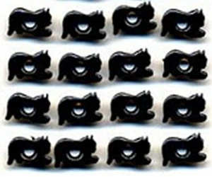 Black CAT 1/8" EYELETS Halloween Kitten Pets Card Making Stamping Scrapbooking - Picture 1 of 1