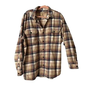 Redhead Men's Long Sleeve Shacket Button-Down Shirt Plaid Multi Size 2XL - Picture 1 of 7