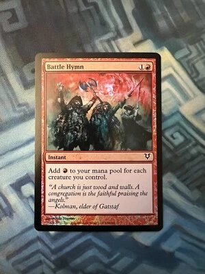 MTG Foil Battle Hymn EX+/NM- Avacyn Restored - Image 1 of 4