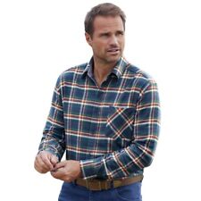 Atlas For Men Mens Checked Flannel Shirt (AF297)