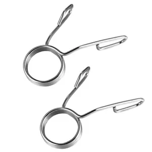 2 Pcs Cluster Spring Buckle Weightlifting Clips for Bars Fitness - Picture 1 of 12