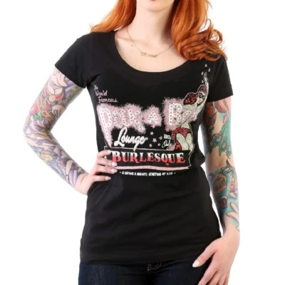 Camiseta Lucky 13 Peek a Boo Lounge Cuello Redondo S M L XL  Foto 1 de 2