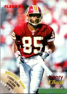 Henry Ellard Washington Redskins Wide Receiver Fleer 1996 Card Number 64 - Picture 1 of 2