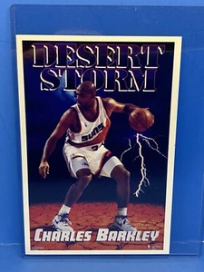 Charles Barkley Costacos Brothers 1994 Postcard Desert Storm poster Suns Air 180 - Picture 1 of 6