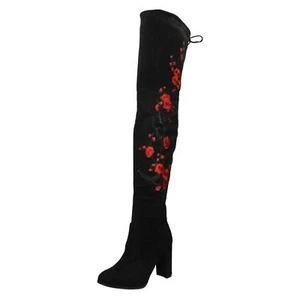 Botas para damas F50764 con cremallera sobre la rodilla por punto eran £39.99 ahora £29.99 - Imagen 1 de 9