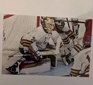Foto 4x6 firmada por Jacob Fowler autografiada BC EAGLES EE. UU. MONTREAL CANADIENS - Imagen 1 de 1