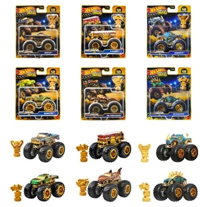 Hot Wheels Monster Truck Trophy Champion sortiert 6 Spielzeug Mini Auto - Bild 1 von 7