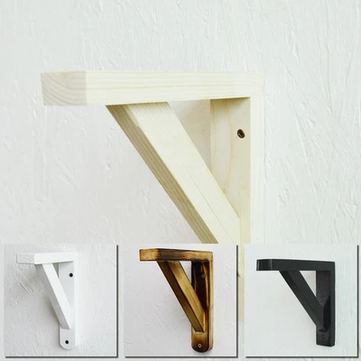 10, 13, 15, 18, 20, 25, 30 cm Eco Friendly Natural Wooden Shelf Bracket Gallows - Image 1 of 4