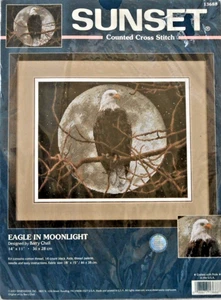 #13688 DIMENSIONES "ÁGUILA A LA LUZ DE LA LUNA" KIT PUNTO DE CRUZ CONTADO - ¡NUEVO EN PAQUETE! - Imagen 1 de 3
