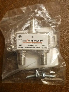 Extreme/Amphenol 2-Way Digital 1Ghz High Performance Coax Cable Splitter BDS102H - Picture 1 of 2
