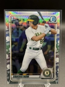 2020 Bowman Draft - Chrome Tyler Soderstrom #BD-119 Refractor (RC) - Picture 1 of 1