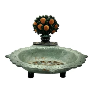 Vintage French Cast Iron Soap Dish – Rustic Fruit Tree Design, Country Cottage - Bild 1 von 10