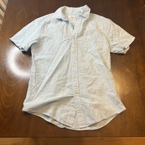 Sonoma Goods For Life Men’s Short Sleeve Button-Down Shirt Light Blue - Picture 1 of 7