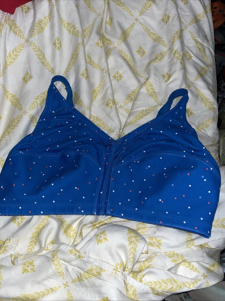 Sujetador Comfort Choice 44DDD Rosa Inalámbrico Sin Forro Cierre Ajustable Frontal Foto 1 de 3