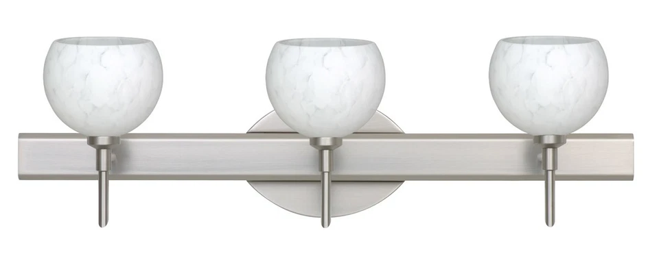 Besa Lighting 3SW-565819-LED-SN Palla 5 Bathroom Vanity Light Satin Nickel - Image 1 of 1