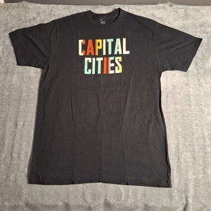 Capital Cities Indie Pop Band  T-Shirt  Black - Size XL Graphic Tee  - Picture 1 of 6