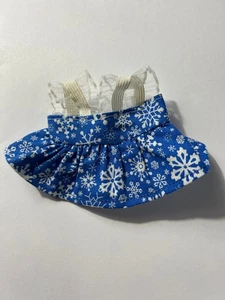 Vestido estampado copo de nieve azul y blanco para muñeca de 7 pulgadas The Monsters - Imagen 1 de 2