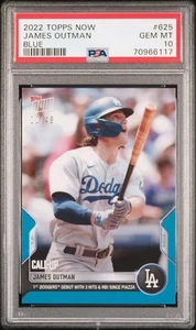 2022 Topps Now - Call-Up James Outman #625 Blue /49 (RC) - Picture 1 of 3