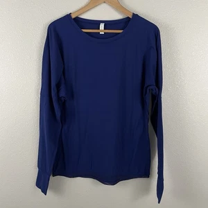 Lululemon Mujer Talla 8 Azul Equipamiento Manga Larga Pulgares Rulu - Imagen 1 de 5