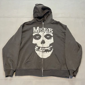 Misfits Band Punk Rock Skull Goth Emo Grunge Hoodie Crimson Ghost H&M-XS-7873 - Picture 1 of 8