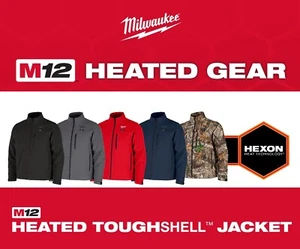 Milwaukee M12 Heated TOUGHSHELL Jacket Kit (Includes 3.0 Battery and Cord) M100 - Picture 1 of 61