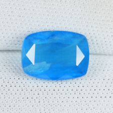 2.89 ct ULTRA RARE - GLOW NEON BLUE NATURAL APATITE  Cushion - See Vdo 4501