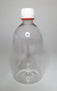 Empty 500ml PET Plastic Clear Boston Bottles With Tamper Proof Cap *Any Amount* - Picture 1 of 1