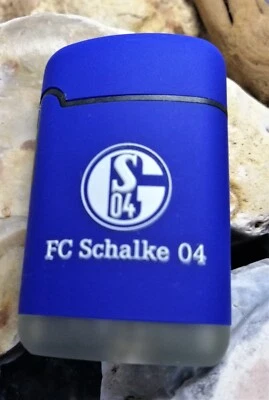 MARKENLOS Sturm Feuerzeug Turbo FC Schalke 04 Lizenz Gas Feuerzeug Fußball