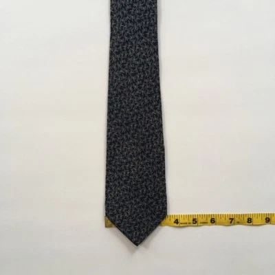 Corbata Krizia azul plata 100% seda l 56" w 3.25" hecha en Italia corbata pa0854 Foto 1 de 4